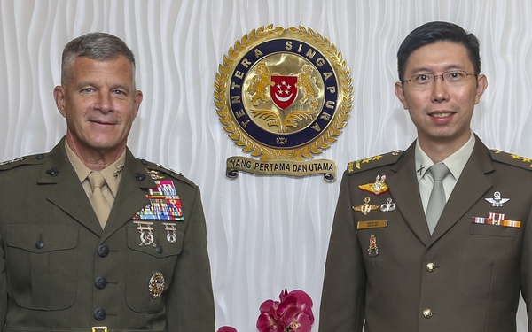 Commander, U.S. Marine Corps Forces, Pacific engagements in Singapore
