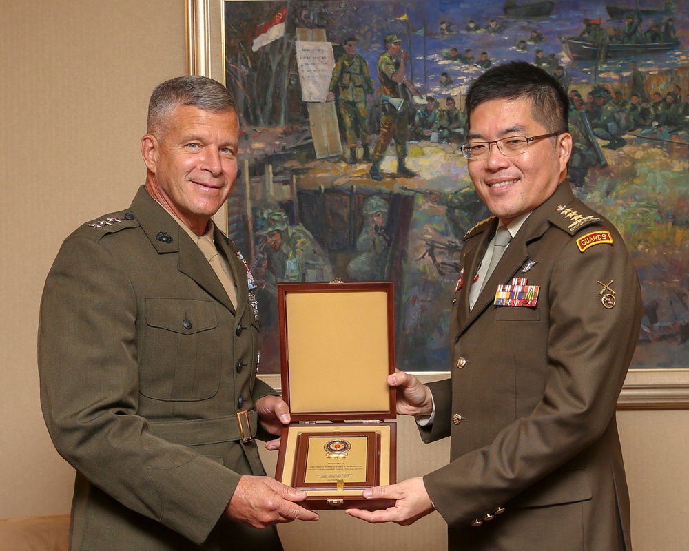 Commander, U.S. Marine Corps Forces, Pacific engagements in Singapore