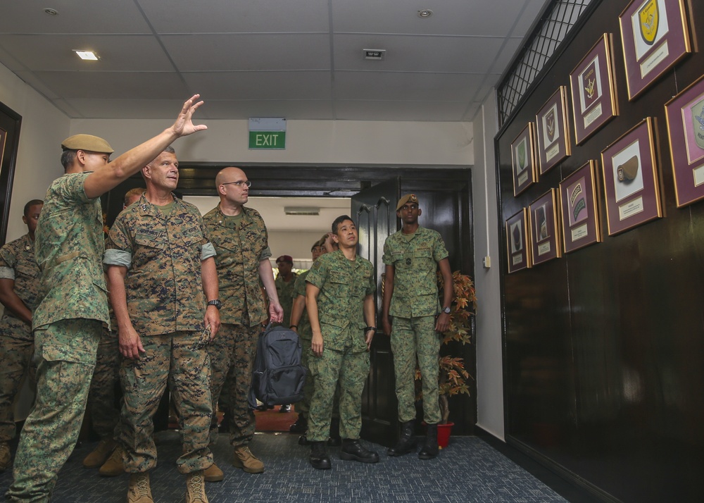 Commander, U.S. Marine Corps Forces, Pacific engagements in Singapore