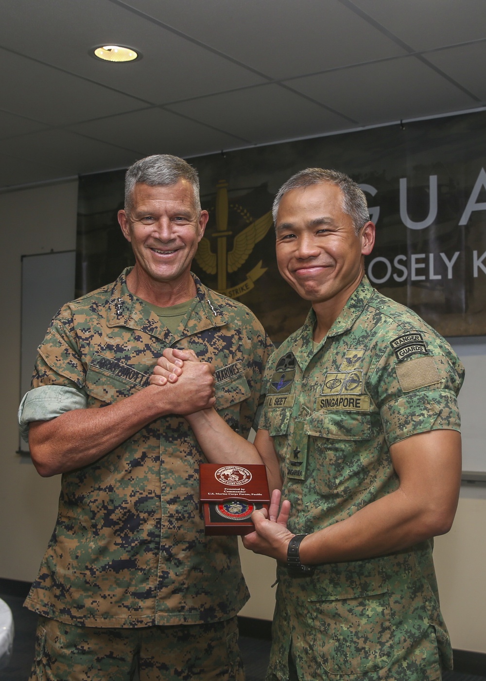 Commander, U.S. Marine Corps Forces, Pacific engagements in Malaysia and Singapore