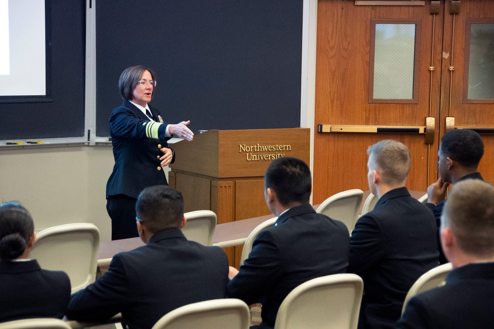 U.S. 6th Fleet Commander Visits NROTC Chicago Area Consortium