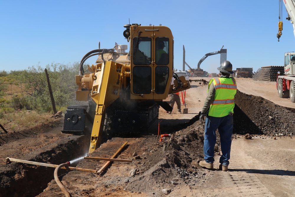 Task Force Barrier continues work constructing barrier panels at El Paso 1 project