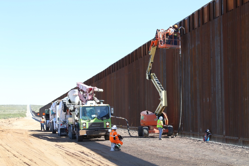 Task Force Barrier continues work constructing barrier panels at El Paso 1 project