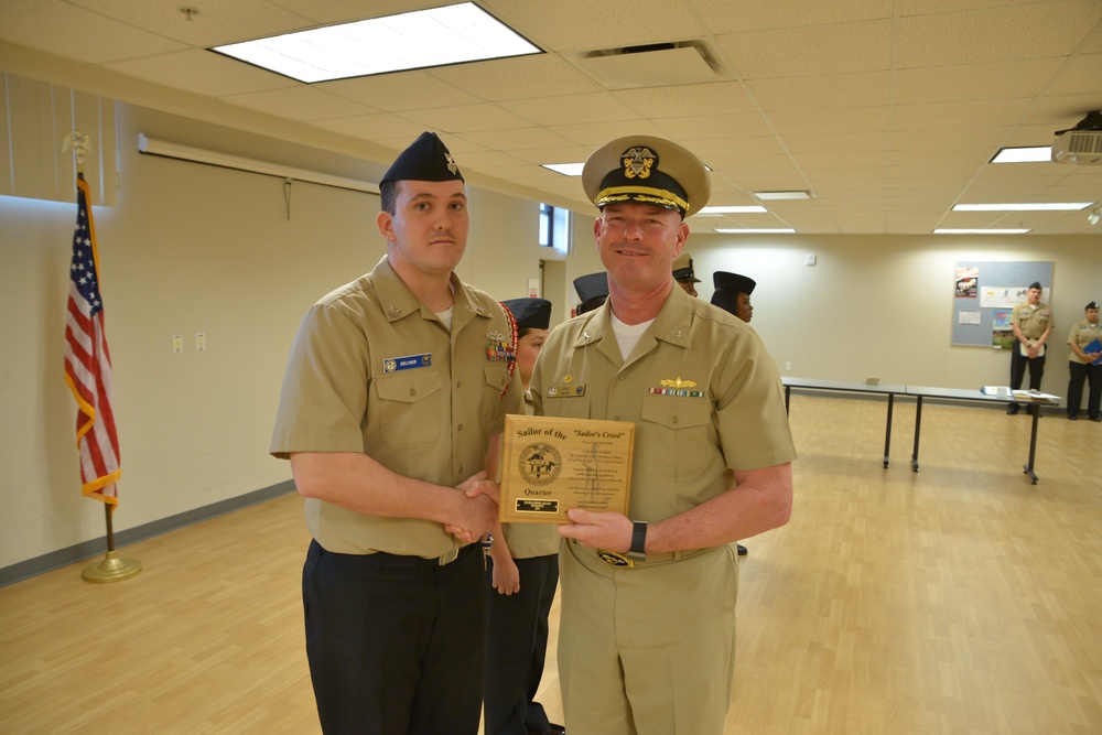 Training Support Center Names Top Sailors and Civilians of the Quarter