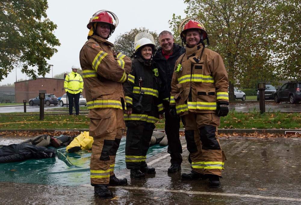 423rd Civil Engineer Squadron Fire Department exercise