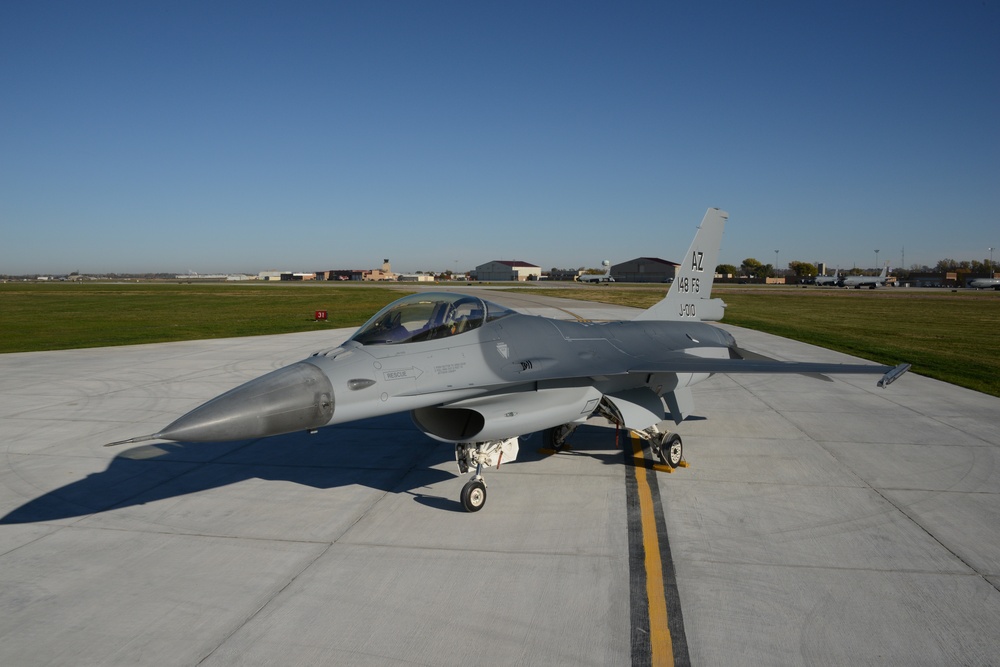 Dutch F-16 at ANG paint facility