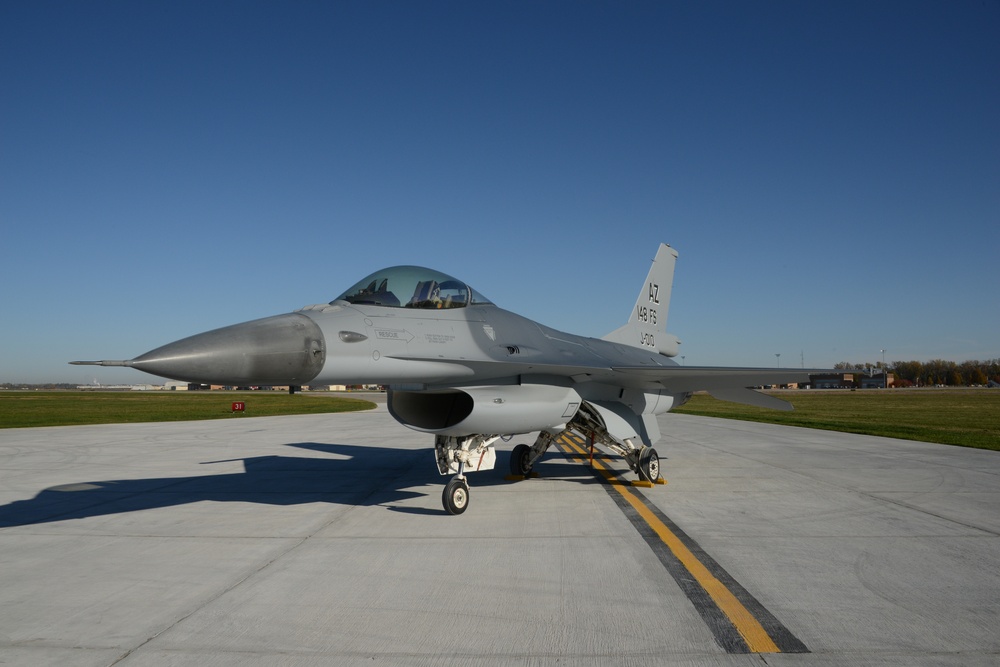 Dutch F-16 at ANG paint facility