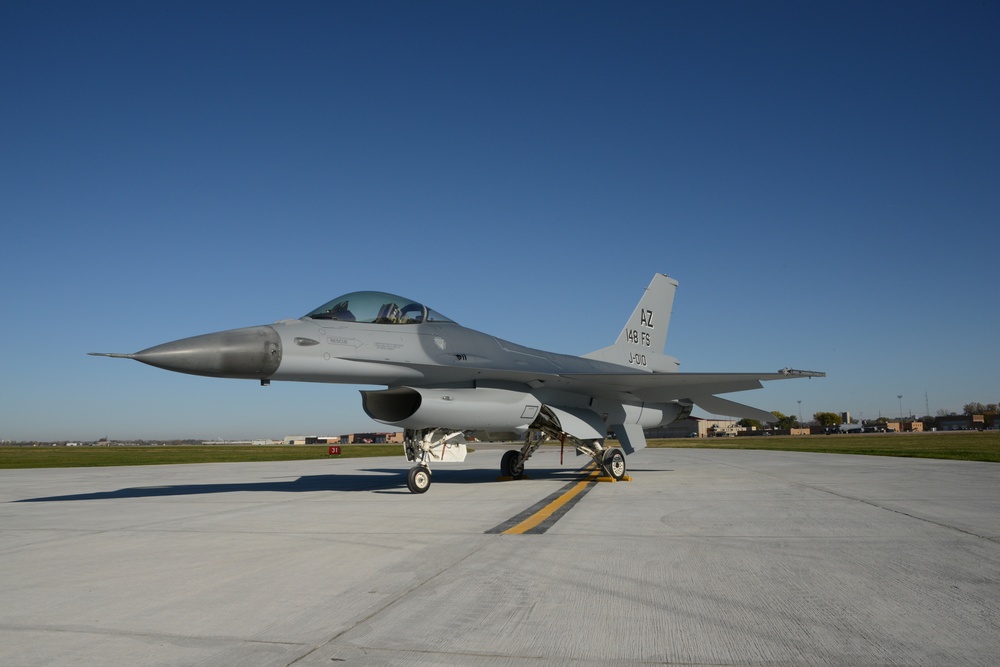 Dutch F-16 at ANG paint facility