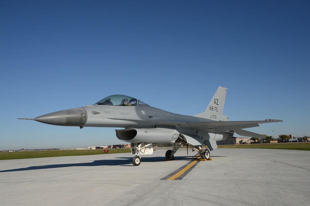 Dutch F-16 at ANG paint facility