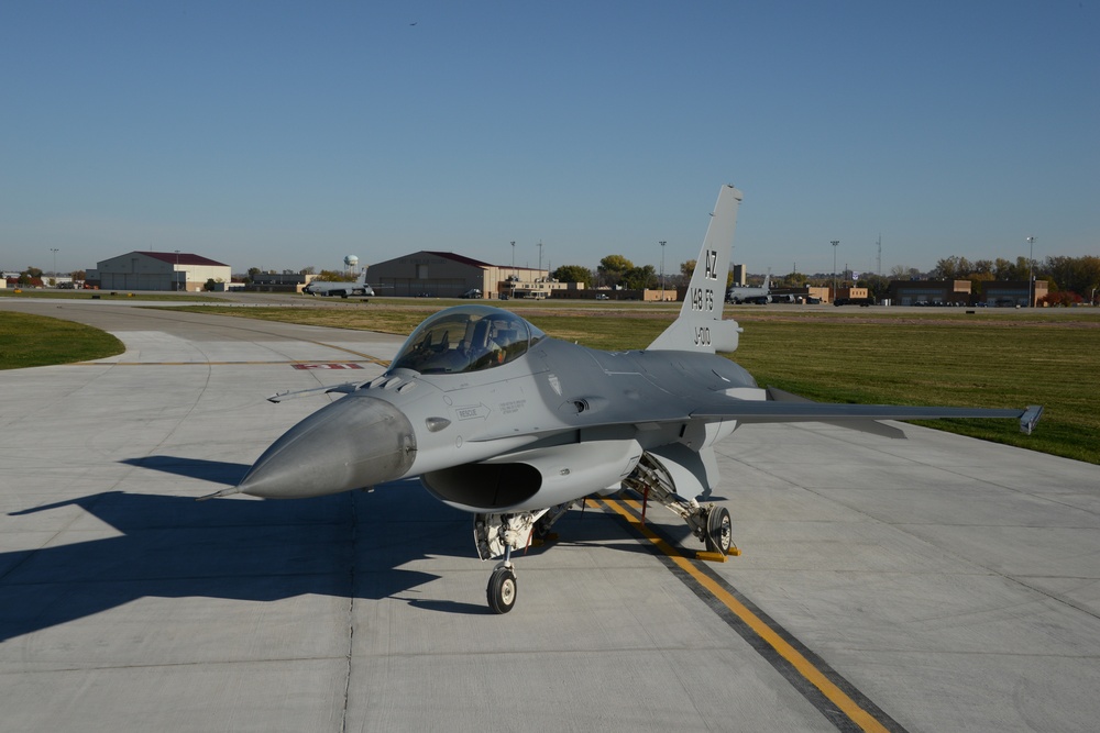 Dutch F-16 at ANG paint facility