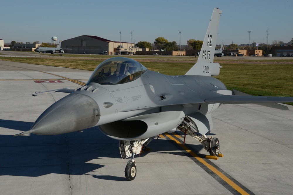 Dutch F-16 at ANG paint facility