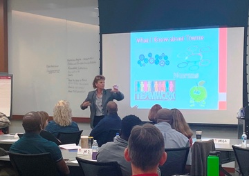 Dr. Judy Favor led a full day on team building