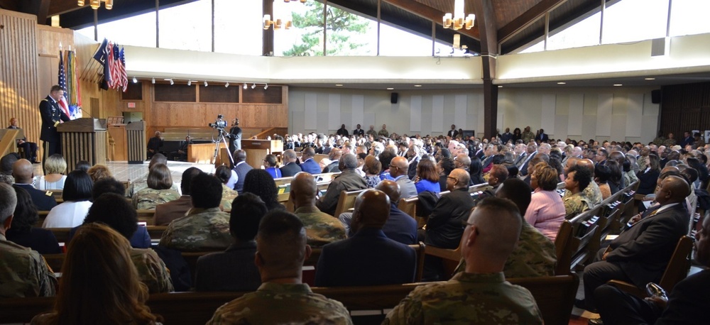 Chief of Staff of the Army Gen. James C. McConville Speaks at Promotion