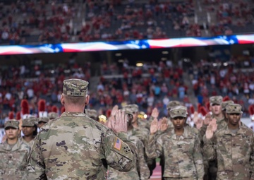 Soldiers rededicate themselves to nation during Veterans Appreciation game
