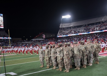 Soldiers re-dedicate themselves to nation during Veterans Appreciation game