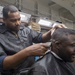 USS Makin Island Sailors Provide Haircuts to the Crew