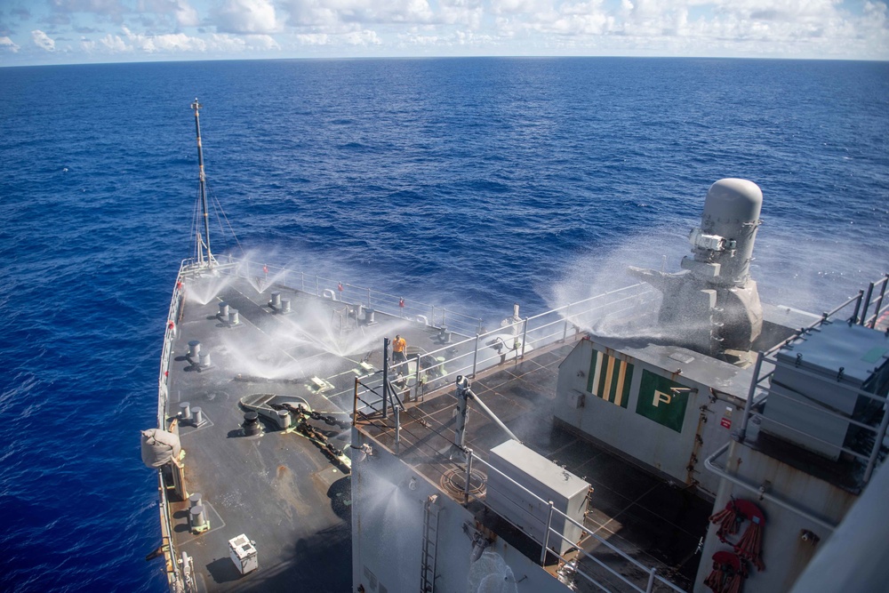 DVIDS Images USS Harpers Ferry Conducts Countermeasure Washdown