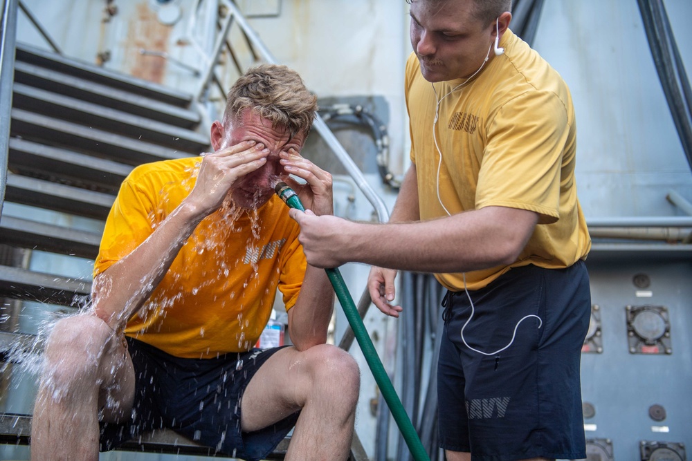 USS Harpers Ferry Conducts SRF Bravo