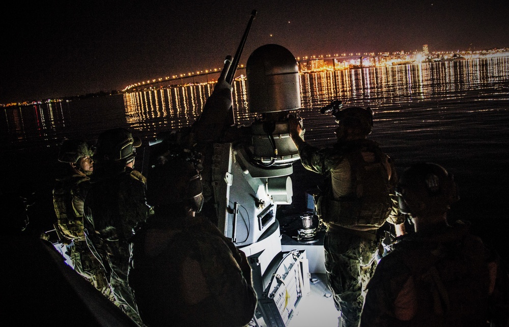 CRS 3 Mark VI Patrol Boats Conducts Night Anchoring and Towing Exercises during ULT