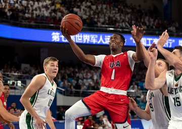 2019 CISM Miilitary World Games Men's Bastketball Team Wins Silver