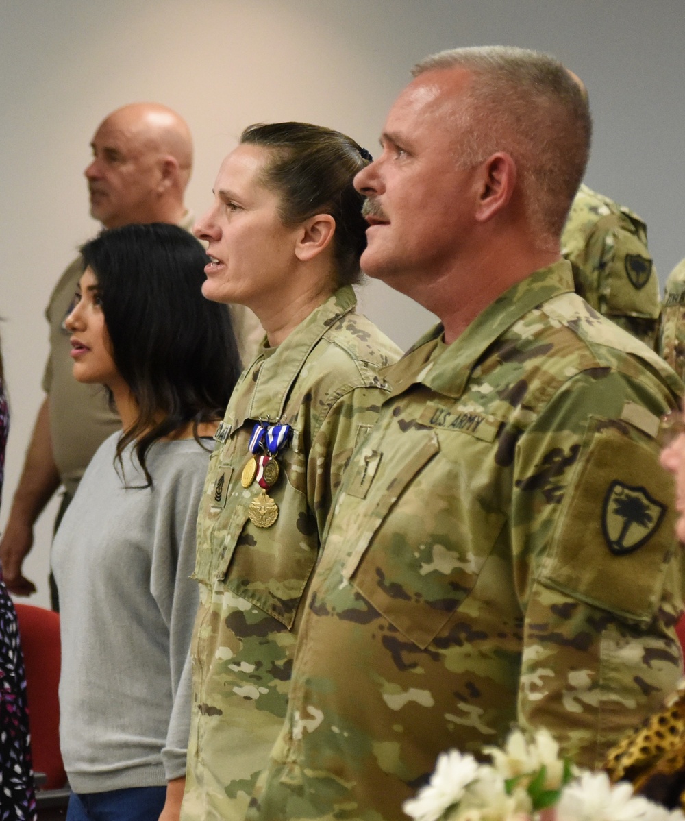 Sgt. Maj. Karen Boatwright retirement ceremony