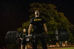 Army Reserve senior enlisted leaders tackle ACFT amid leadership council