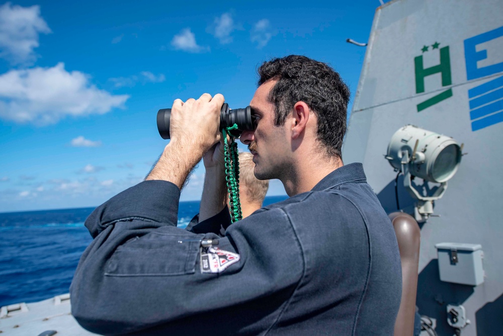 USS McCampbell Seamanship Training Exercise