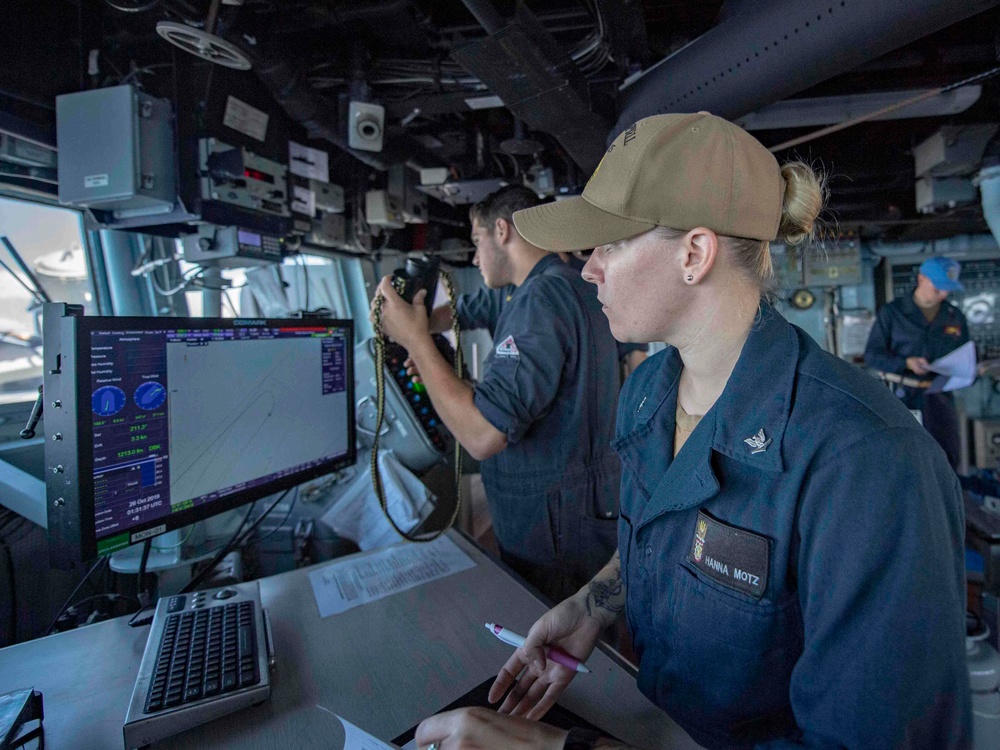 USS McCampbell Seamanship Training Exercise