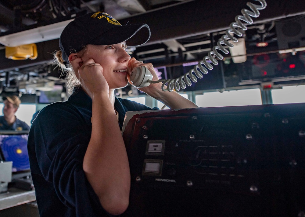 USS McCampbell Seamanship Training Exercise