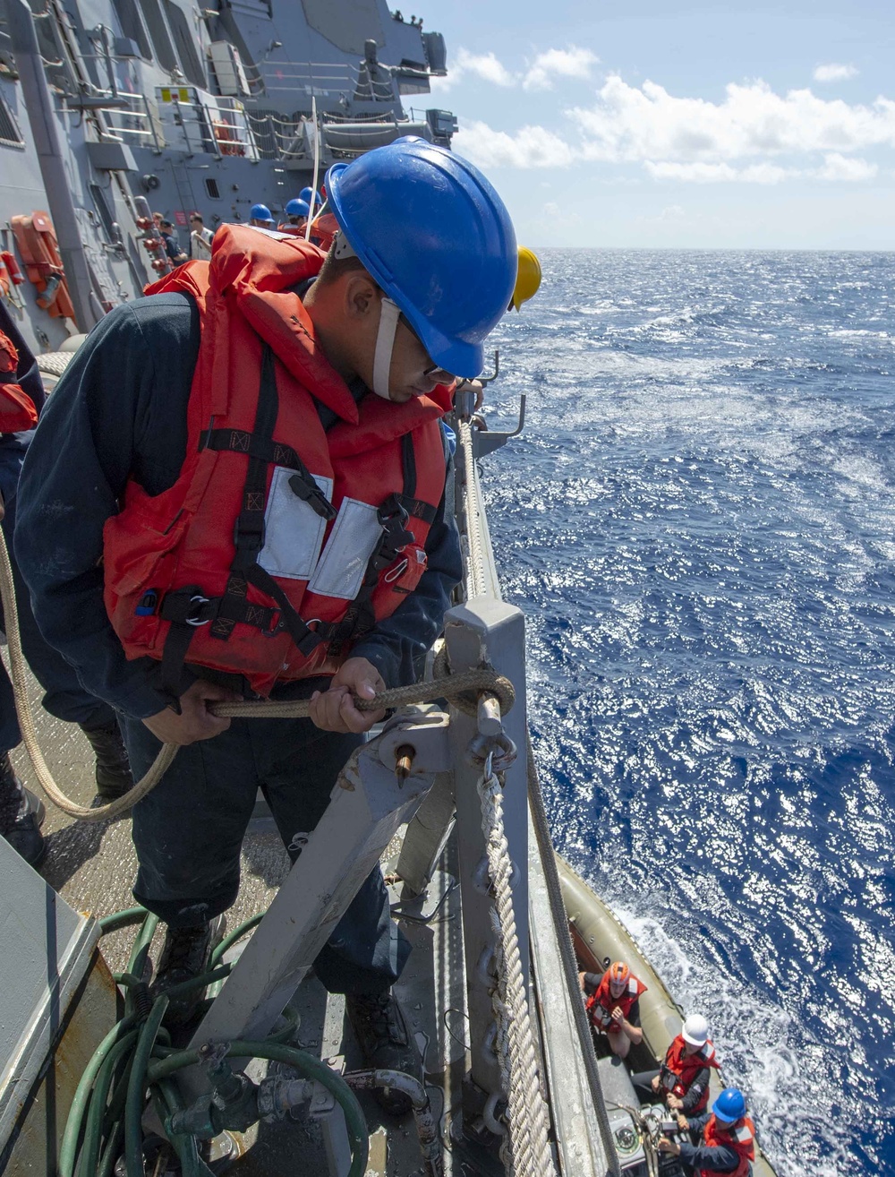 USS McCampbell Seamanship Training Exercise