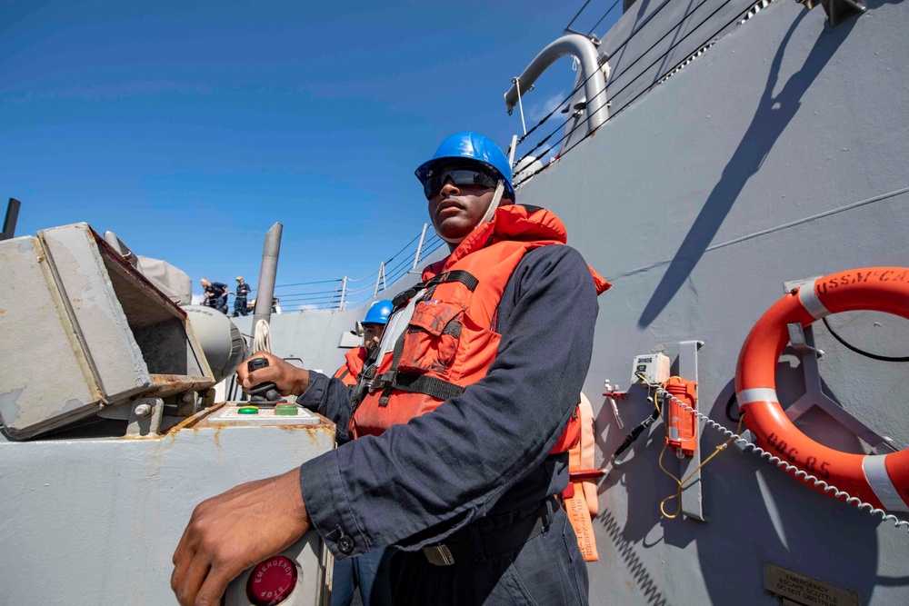 USS McCampbell Seamanship Training Exercise