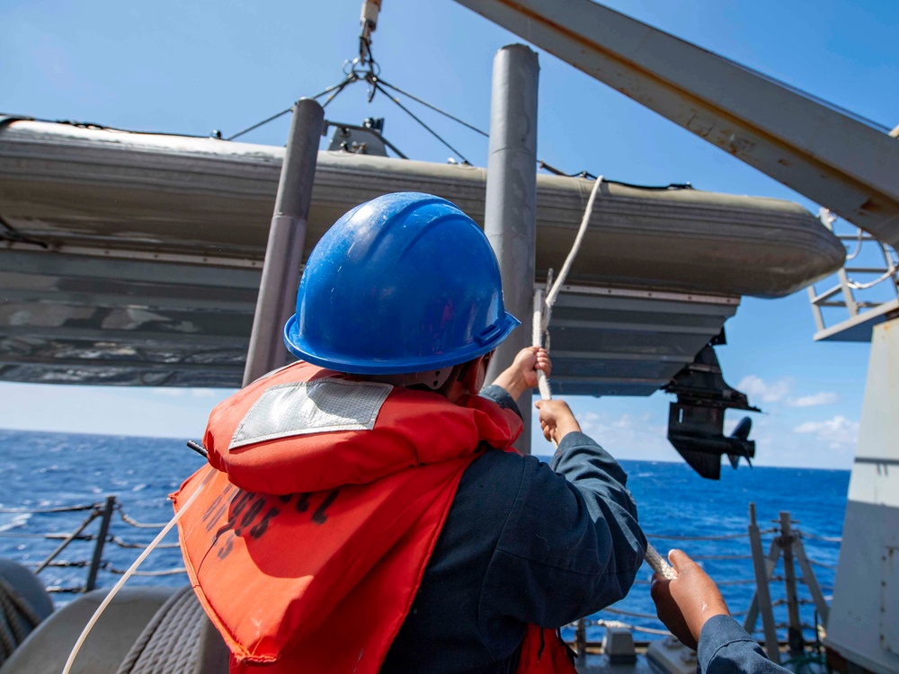 USS McCampbell Seamanship Training Exercise