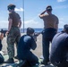 USS Harpers Ferry Conducts Small Arms Gun Shoot