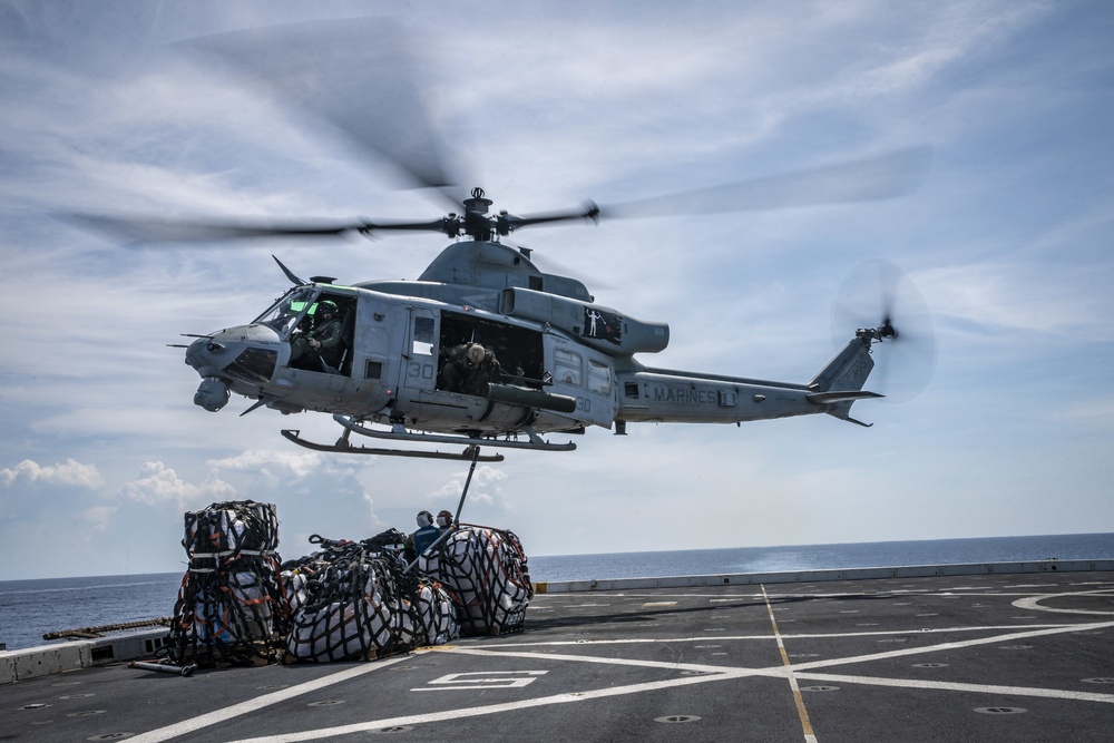 Vertical Resupply aboard USS John P. Murtha