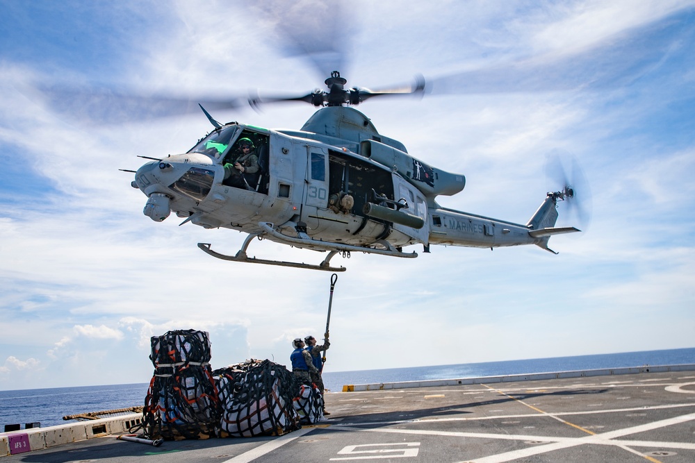 Vertical Resupply aboard USS John P. Murtha