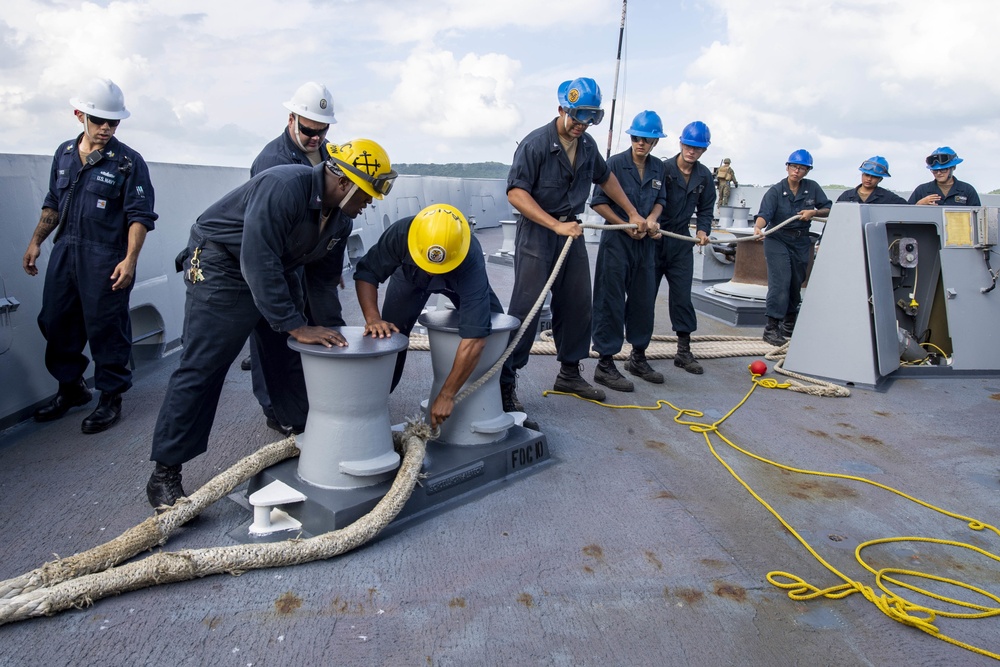 John P. Murtha Arrives in Okinawa, Japan