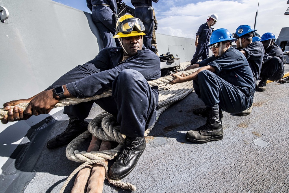 John P. Murtha Arrives in Okinawa, Japan