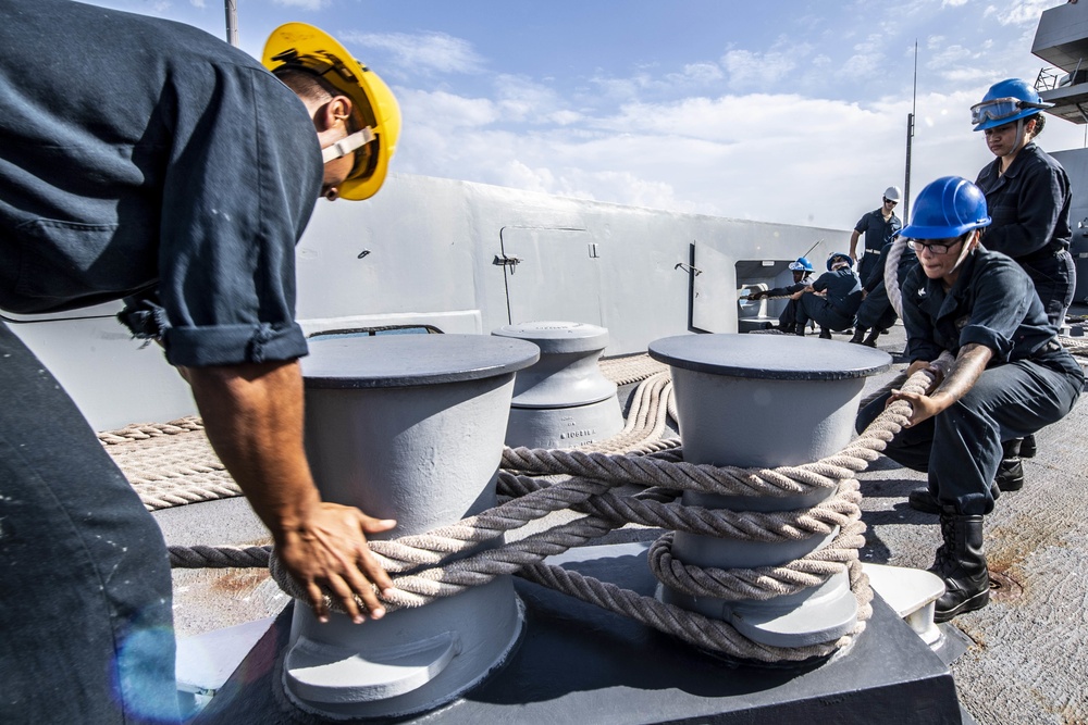 John P. Murtha Arrives in Okinawa, Japan