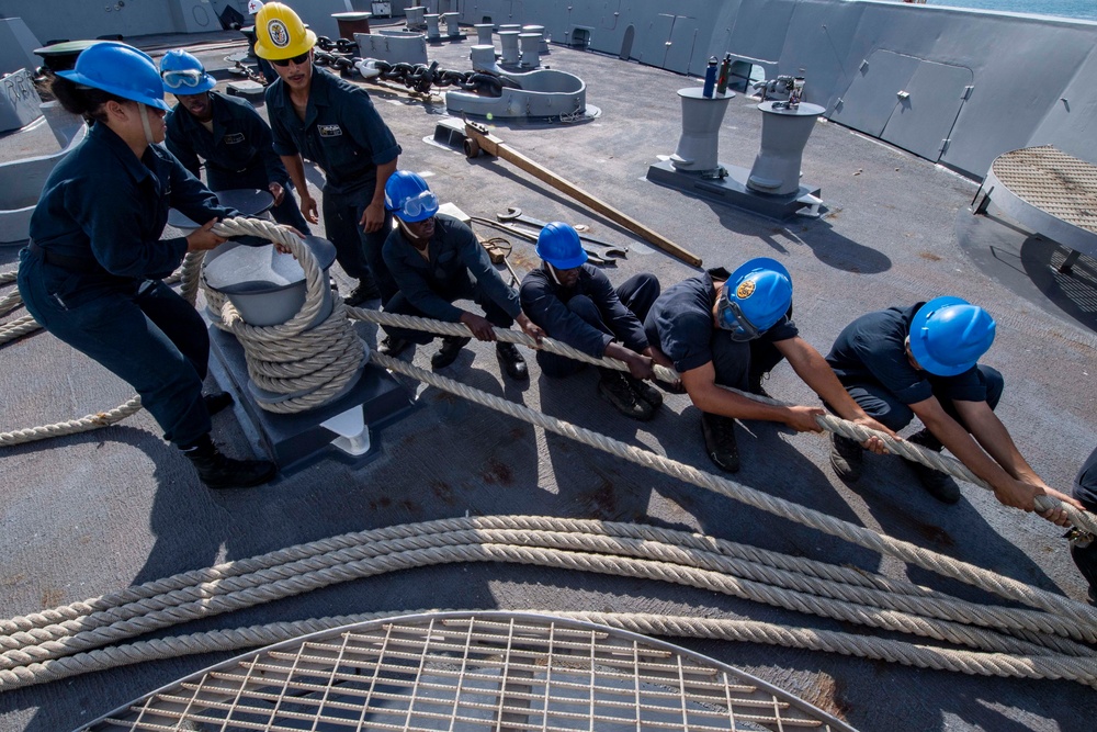 John P. Murtha Arrives in Okinawa, Japan