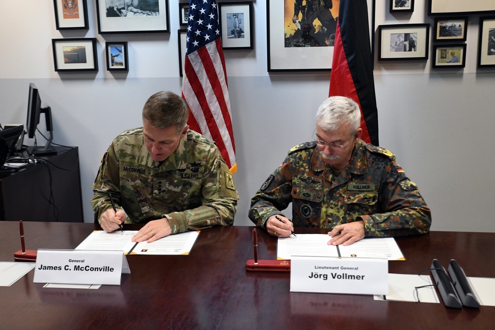 U.S. and German land forces sign bilateral Strategic Vision Statement