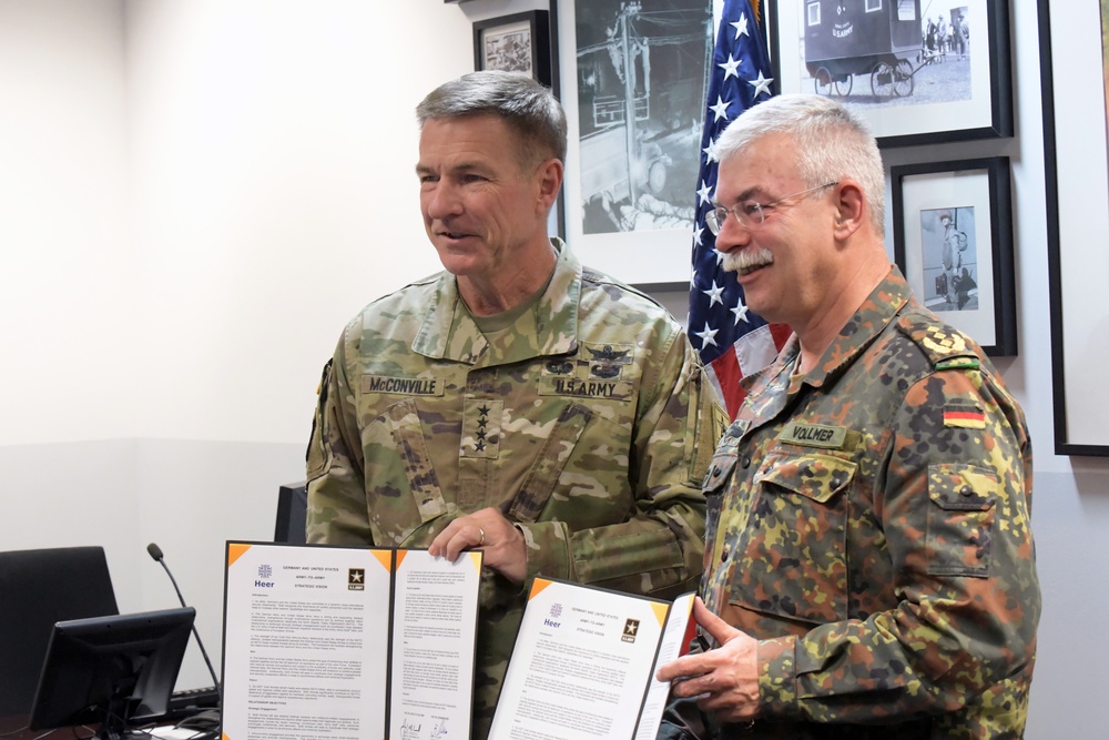 U.S. and German land forces sign bilateral Strategic Vision Statement