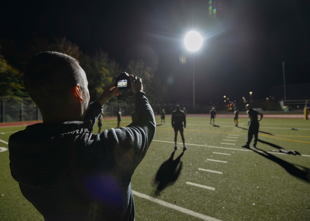 U.S. Marine Corps Forces, Europe and Africa Marines Conduct Combat Fitness Test