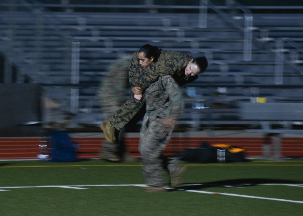 U.S. Marine Corps Forces, Europe and Africa Marines Conduct Combat Fitness Test