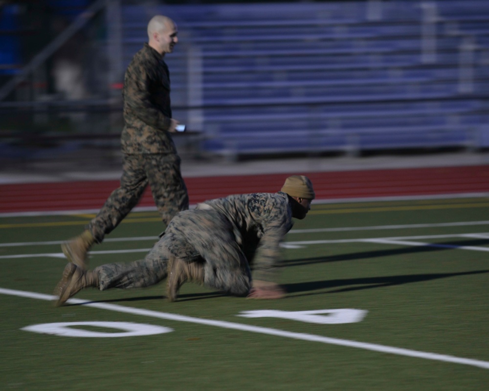 U.S. Marine Corps Forces, Europe and Africa Marines Conduct Combat Fitness Test