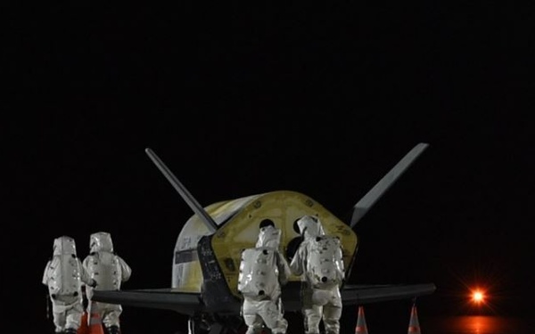 The X-37B landed at NASA's Kennedy Space Center, Oct. 27, 2019.