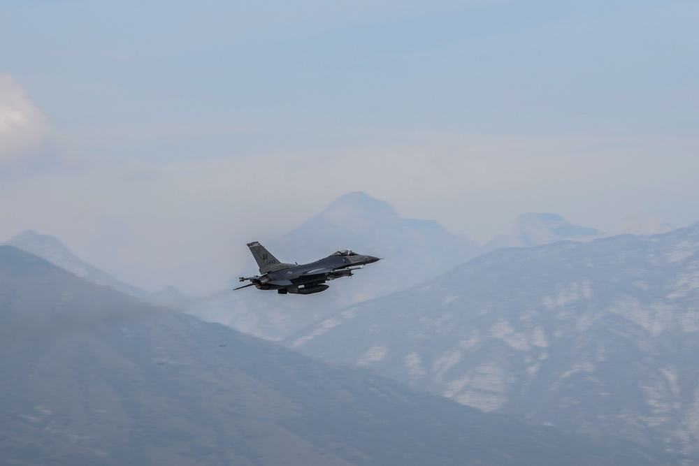 F-16 flyover