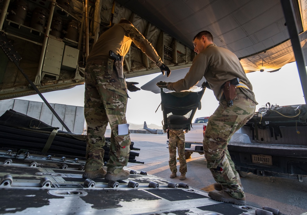 455th EAES transports patients around the AOR