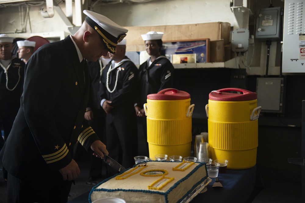 USS Dewey (DDG 105) holds Change of Command ceremony