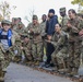 Soldiers support child