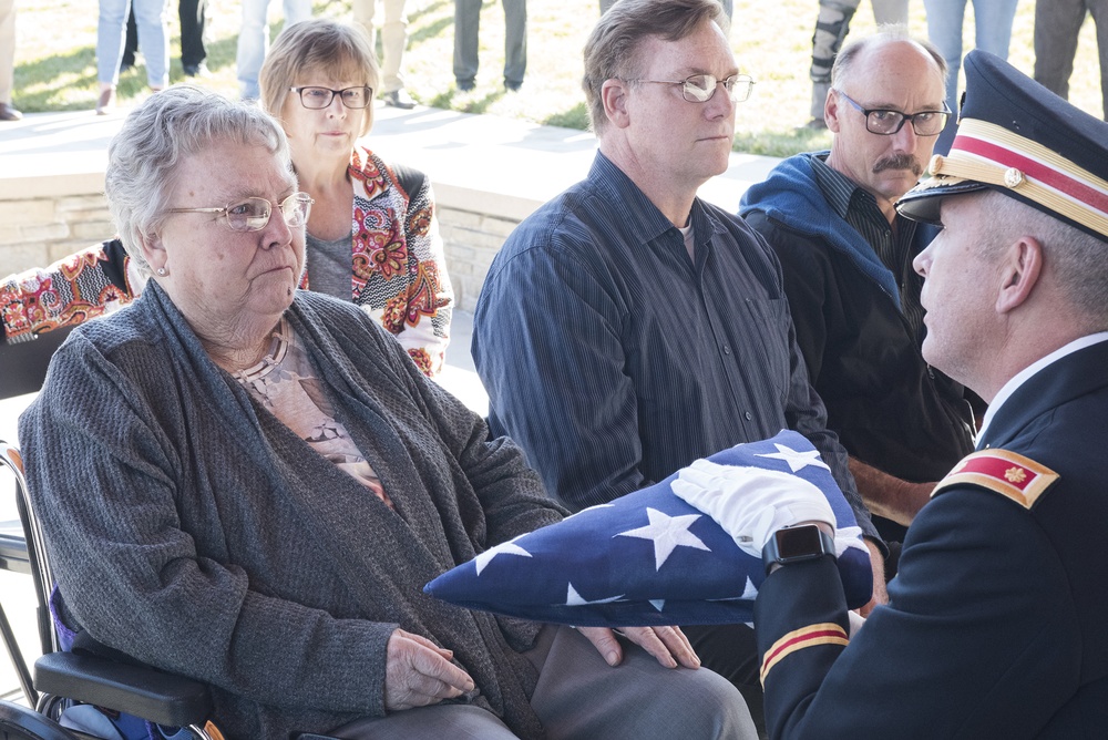 MIA U.S. Army Pfc. Worthen receives full military honors at his committal service